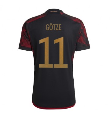 Maillot de foot Allemagne Mario Gotze #11 Extérieur Monde 2022 Manches Courte